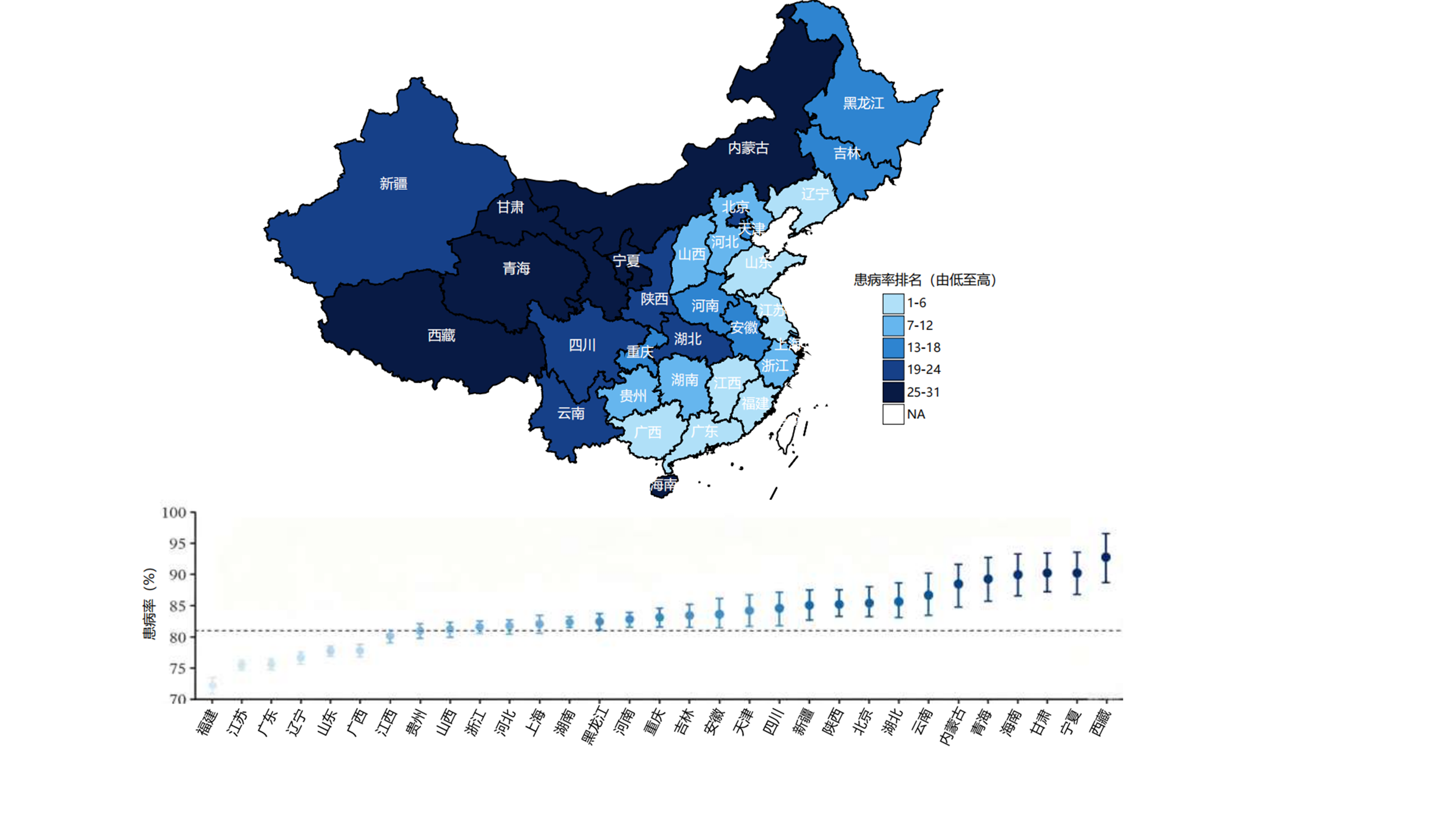 World map of China
